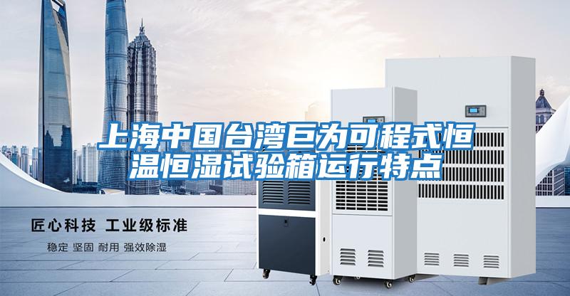 上海中國臺灣巨為可程式恒溫恒濕試驗箱運行特點(diǎn)