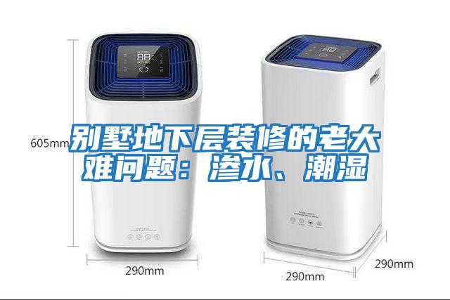 別墅地下層裝修的老大難問(wèn)題：滲水、潮濕