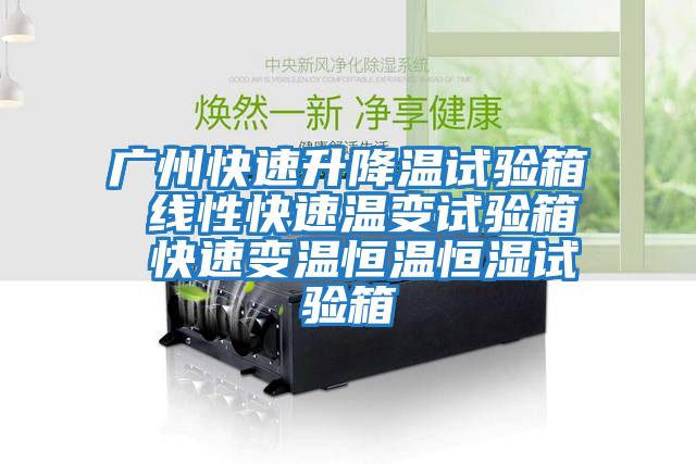 廣州快速升降溫試驗箱 線(xiàn)性快速溫變試驗箱 快速變溫恒溫恒濕試驗箱