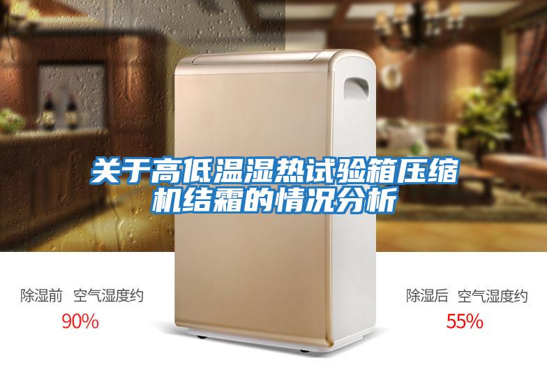 關(guān)于高低溫濕熱試驗箱壓縮機結霜的情況分析