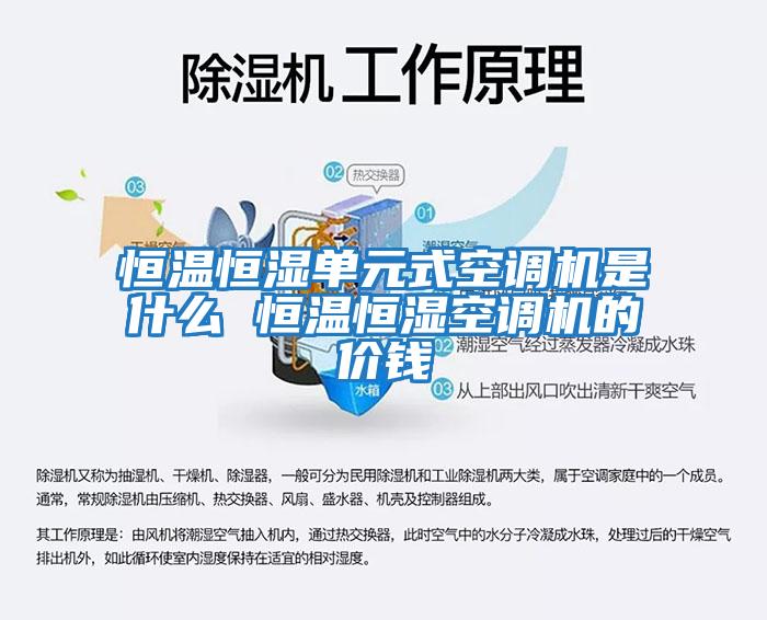 恒溫恒濕單元式空調機是什么 恒溫恒濕空調機的價(jià)錢(qián)