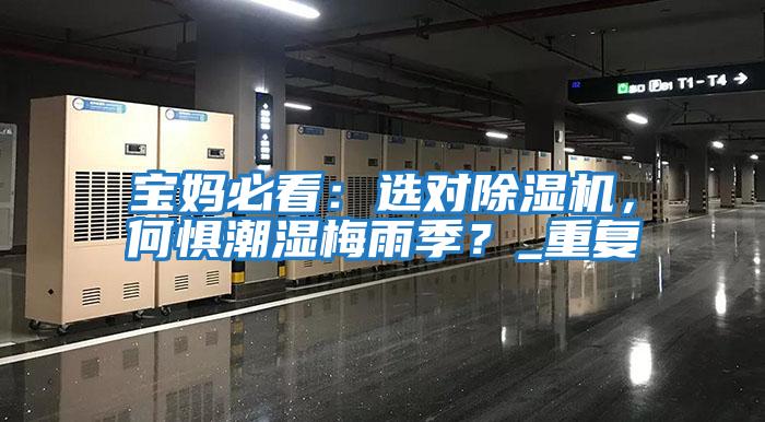 寶媽必看：選對除濕機，何懼潮濕梅雨季？_重復
