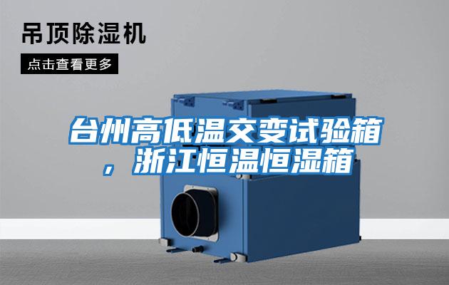 臺州高低溫交變試驗箱，浙江恒溫恒濕箱