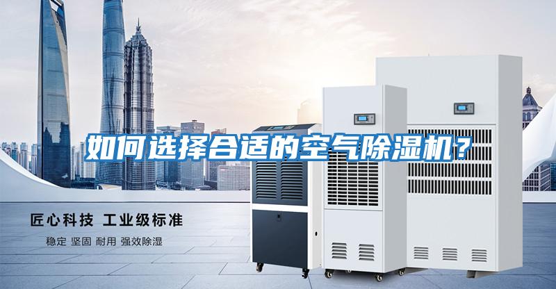如何選擇合適的空氣除濕機？