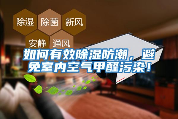 如何有效除濕防潮，避免室內空氣甲醛污染！