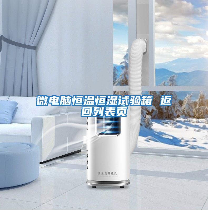 微電腦恒溫恒濕試驗箱 返回列表頁(yè)
