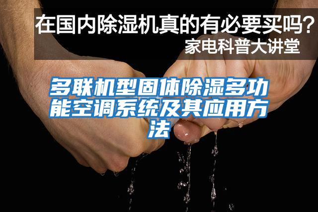 多聯(lián)機型固體除濕多功能空調系統及其應用方法