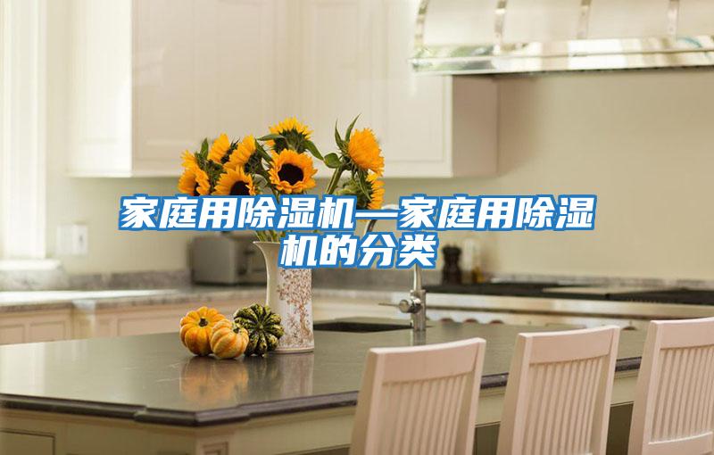 家庭用除濕機—家庭用除濕機的分類(lèi)