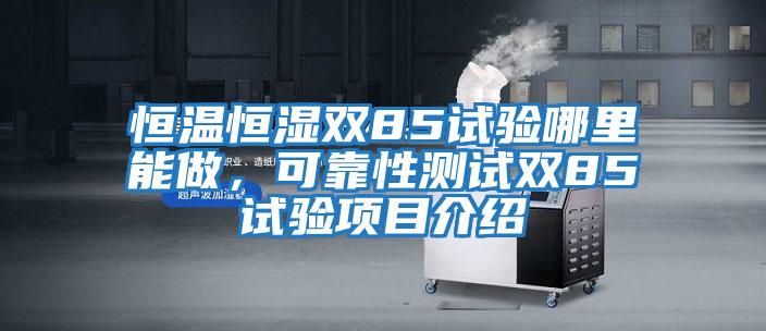 恒溫恒濕雙85試驗哪里能做，可靠性測試雙85試驗項目介紹