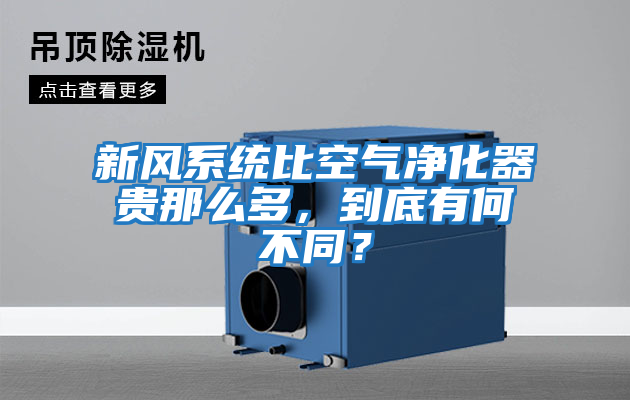 新風(fēng)系統比空氣凈化器貴那么多，到底有何不同？