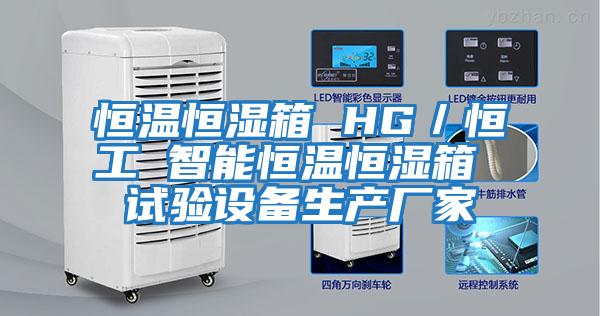 恒溫恒濕箱 HG／恒工 智能恒溫恒濕箱 試驗設備生產(chǎn)廠(chǎng)家