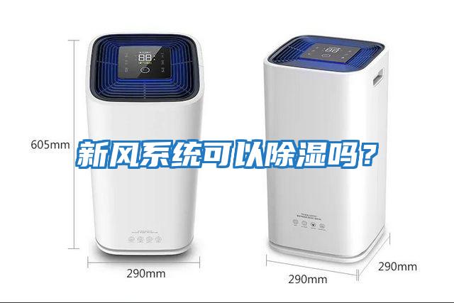 新風(fēng)系統可以除濕嗎？
