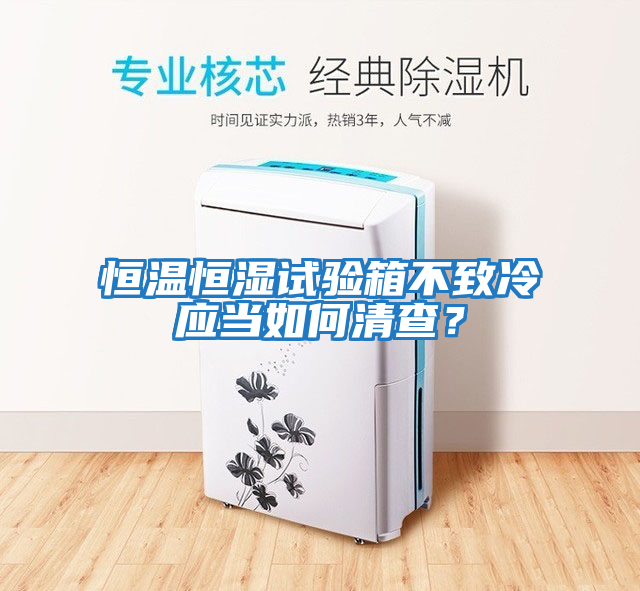 恒溫恒濕試驗箱不致冷應當如何清查？