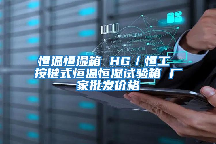 恒溫恒濕箱 HG／恒工 按鍵式恒溫恒濕試驗箱 廠(chǎng)家批發(fā)價(jià)格