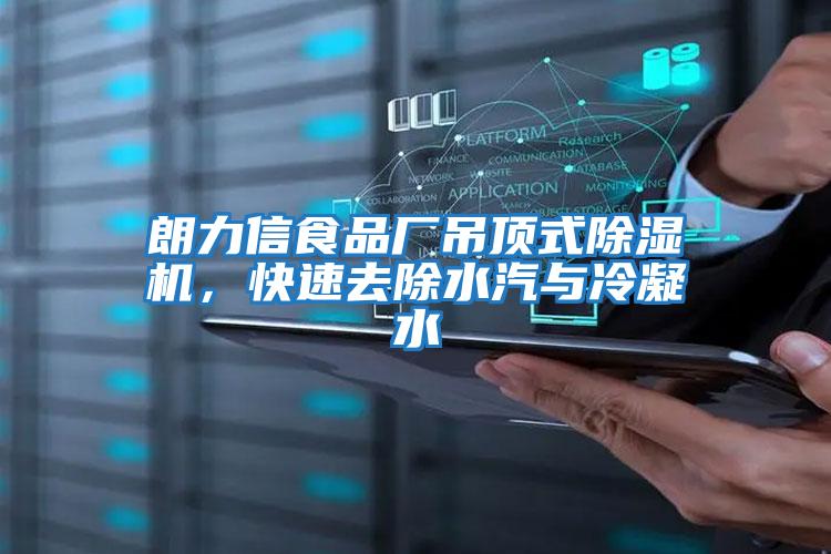朗力信食品廠(chǎng)吊頂式除濕機，快速去除水汽與冷凝水