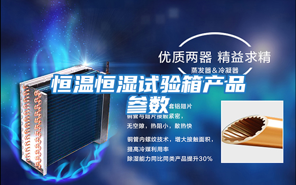 恒溫恒濕試驗箱產(chǎn)品參數