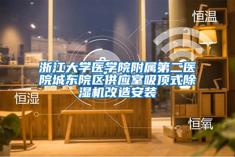 浙江大學(xué)醫學(xué)院附屬第二醫院城東院區供應室吸頂式除濕機改造安裝