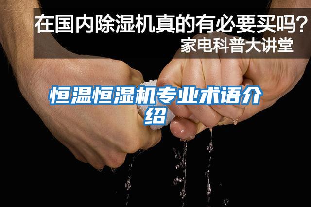恒溫恒濕機專(zhuān)業(yè)術(shù)語(yǔ)介紹