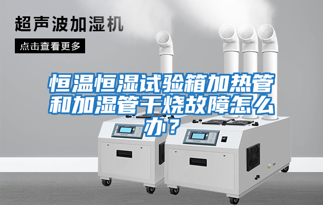 恒溫恒濕試驗箱加熱管和加濕管干燒故障怎么辦？