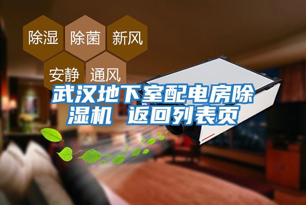 武漢地下室配電房除濕機 返回列表頁(yè)