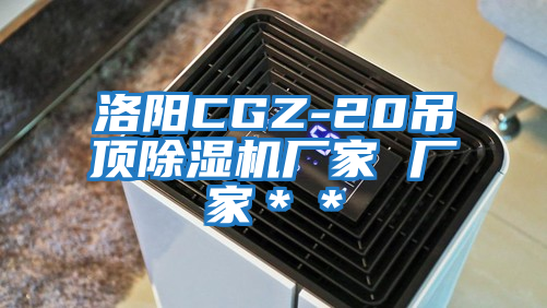 洛陽(yáng)CGZ-20吊頂除濕機廠(chǎng)家 廠(chǎng)家＊＊