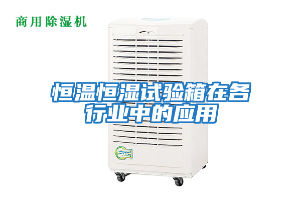 恒溫恒濕試驗箱在各行業(yè)中的應用