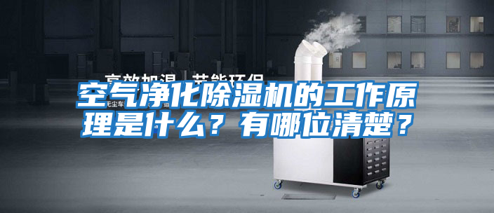 空氣凈化除濕機的工作原理是什么？有哪位清楚？