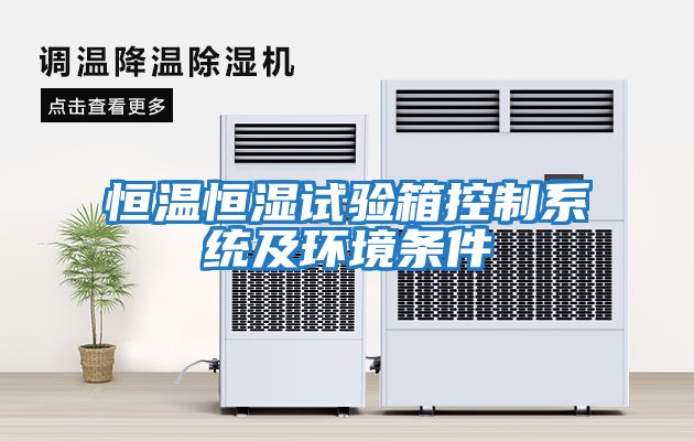 恒溫恒濕試驗箱控制系統及環(huán)境條件