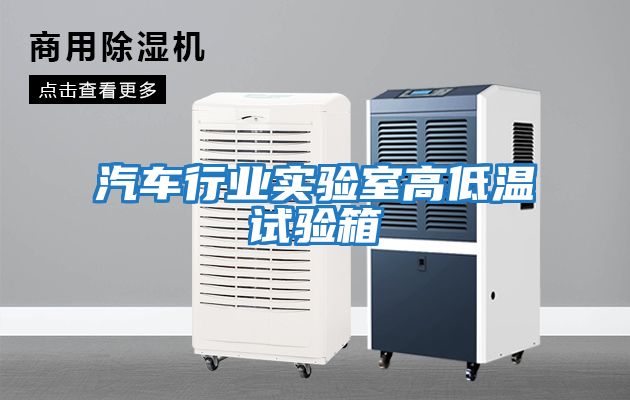 汽車(chē)行業(yè)實(shí)驗室高低溫試驗箱