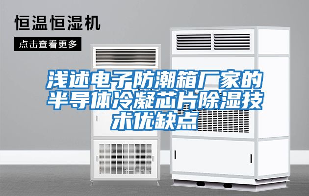 淺述電子防潮箱廠(chǎng)家的半導體冷凝芯片除濕技術(shù)優(yōu)缺點(diǎn)