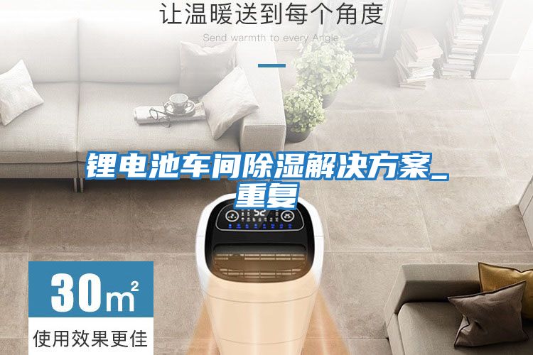 鋰電池車(chē)間除濕解決方案_重復