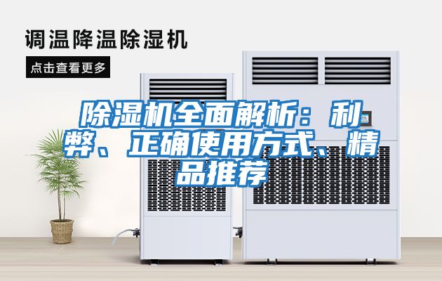 除濕機全面解析：利弊、正確使用方式、精品推薦