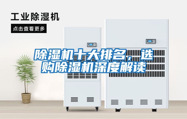 除濕機十大排名，選購除濕機深度解讀