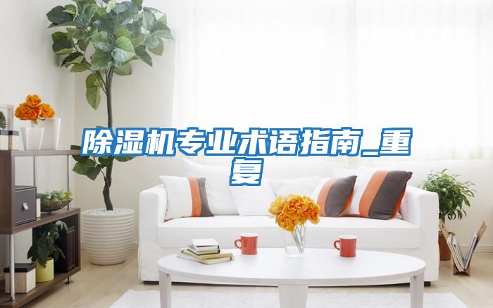 除濕機專(zhuān)業(yè)術(shù)語(yǔ)指南_重復