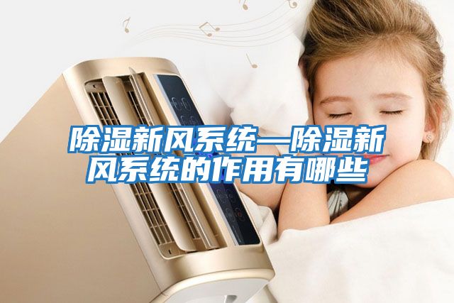 除濕新風(fēng)系統—除濕新風(fēng)系統的作用有哪些