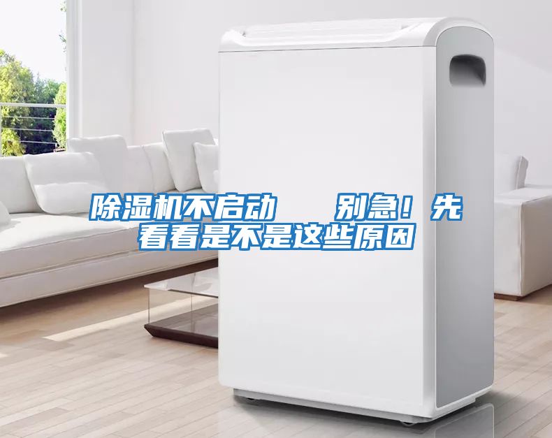 除濕機不啟動(dòng)   別急！先看看是不是這些原因