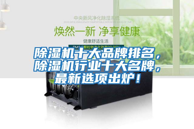 除濕機十大品牌排名，除濕機行業(yè)十大名牌，最新選項出爐！