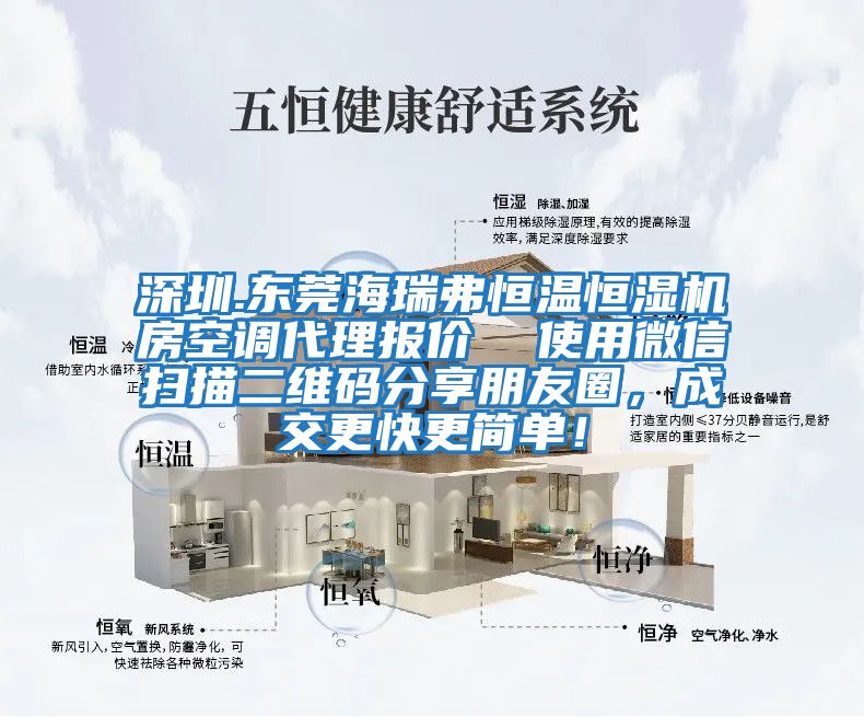 深圳.東莞海瑞弗恒溫恒濕機房空調代理報價(jià)  使用微信掃描二維碼分享朋友圈，成交更快更簡(jiǎn)單！