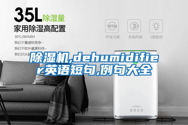 除濕機,dehumidifier英語(yǔ)短句,例句大全