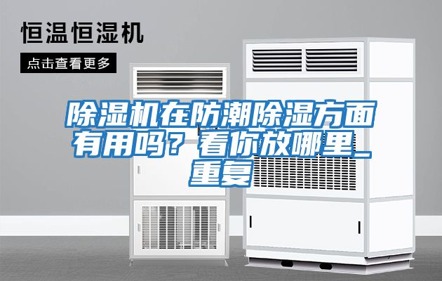 除濕機在防潮除濕方面有用嗎？看你放哪里_重復