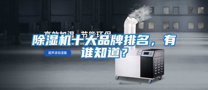 除濕機十大品牌排名，有誰(shuí)知道？