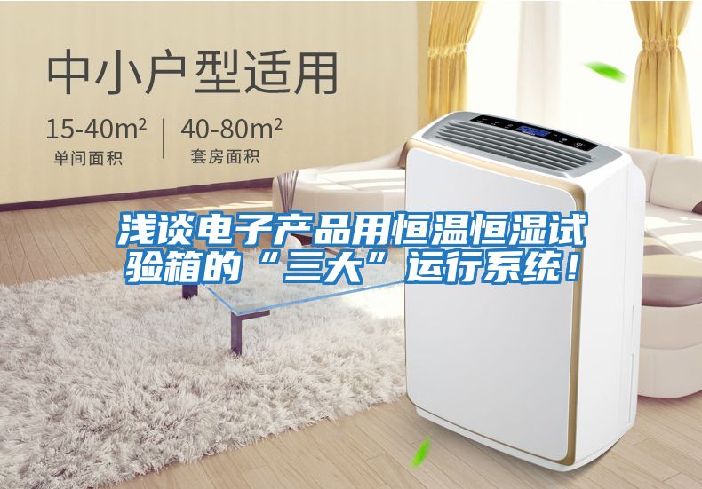 淺談電子產(chǎn)品用恒溫恒濕試驗箱的“三大”運行系統！