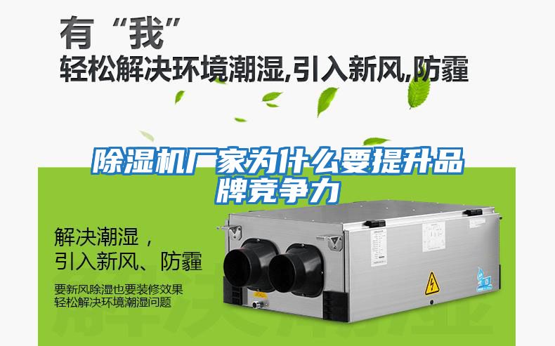 除濕機廠(chǎng)家為什么要提升品牌競爭力