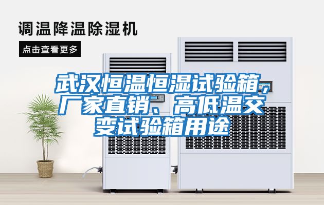 武漢恒溫恒濕試驗箱，廠(chǎng)家直銷(xiāo)、高低溫交變試驗箱用途