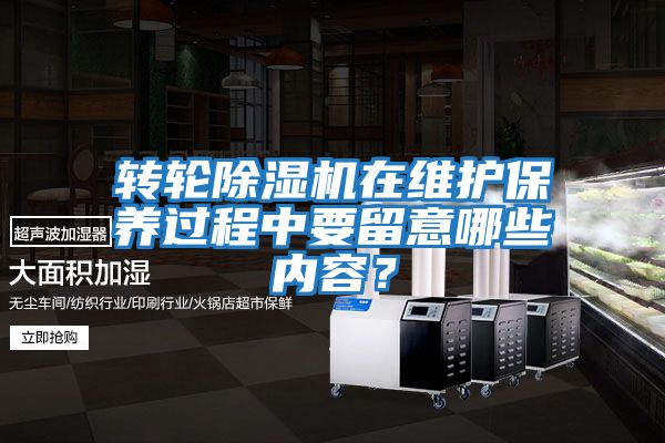 轉輪除濕機在維護保養過(guò)程中要留意哪些內容？