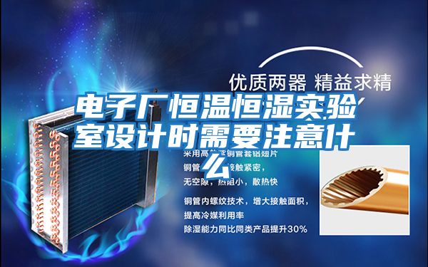 電子廠(chǎng)恒溫恒濕實(shí)驗室設計時(shí)需要注意什么