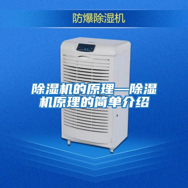 除濕機的原理—除濕機原理的簡(jiǎn)單介紹