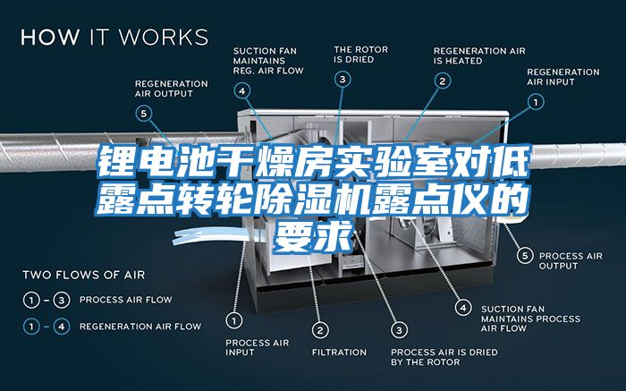 鋰電池干燥房實(shí)驗室對低露點(diǎn)轉輪除濕機露點(diǎn)儀的要求