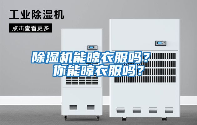 除濕機能晾衣服嗎？ 你能晾衣服嗎？