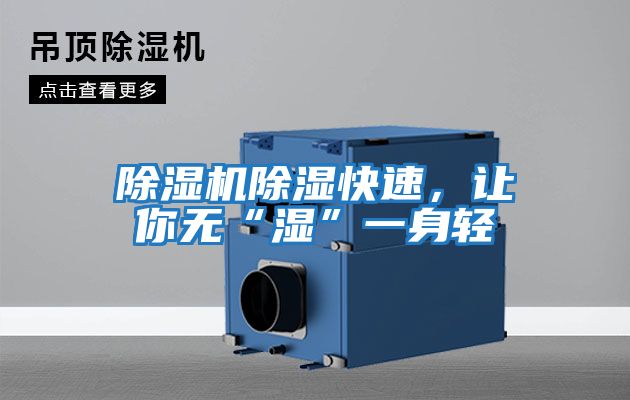 除濕機除濕快速，讓你無(wú)“濕”一身輕